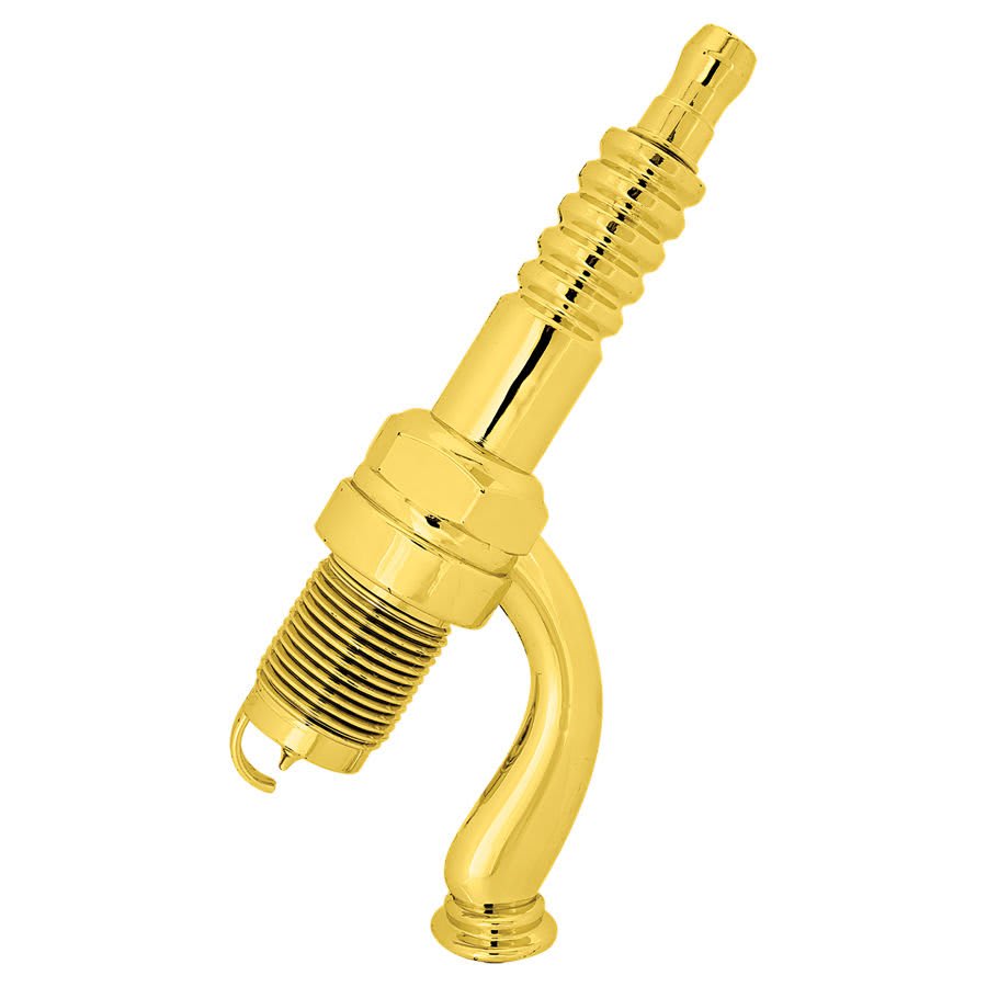 10" Gold Spark Plug Figure