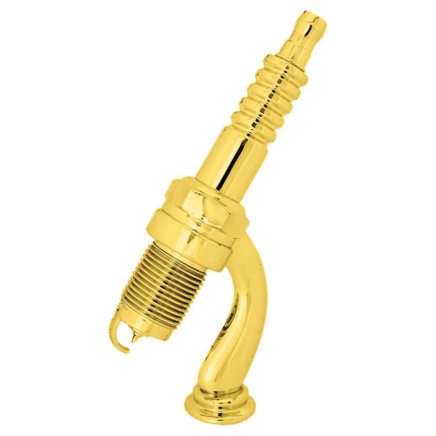 8" Gold Spark Plug Figure
