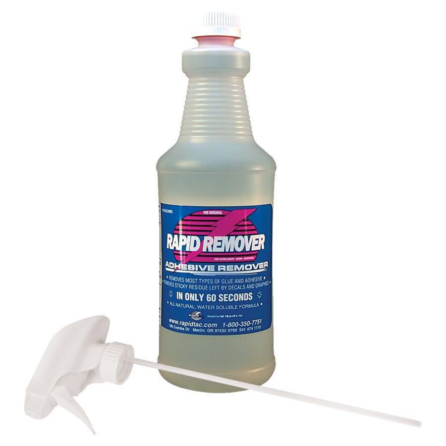 Rapid Tac Rapid Remover Adhesive Remover with Spray Nozzle, 32 oz.