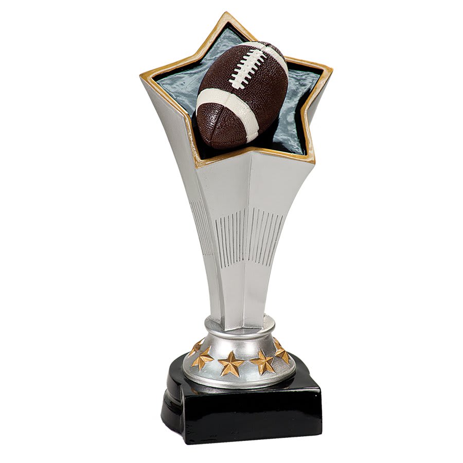 8 3/4" Football Rising Star Resin