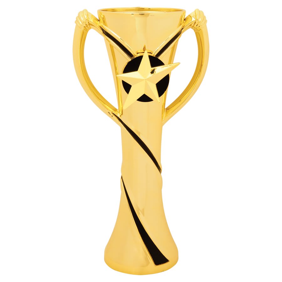 7" Black/Gold Riser with Star