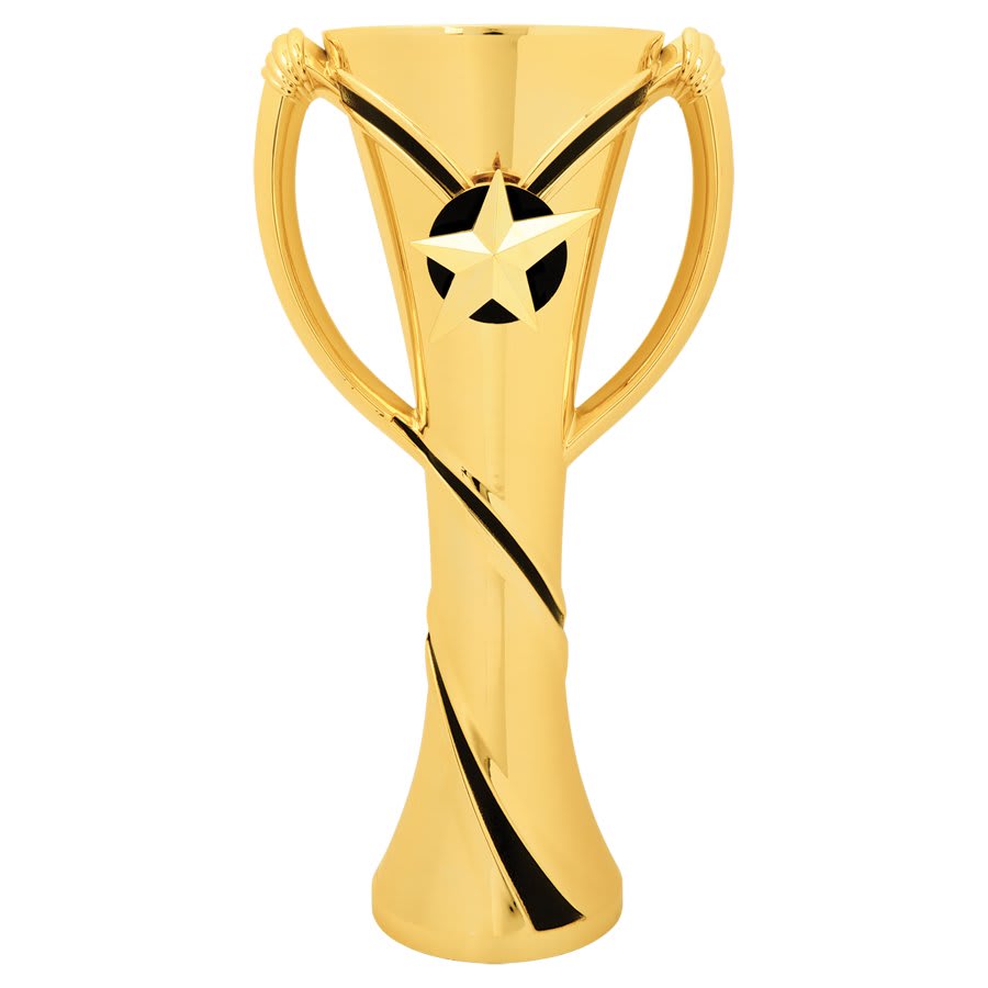 8 1/2" Black/Gold Riser with Star