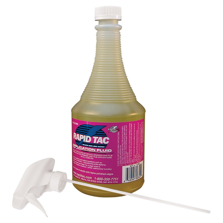 Rapid Tac Application Fluid with Spray Nozzle, 32 oz.