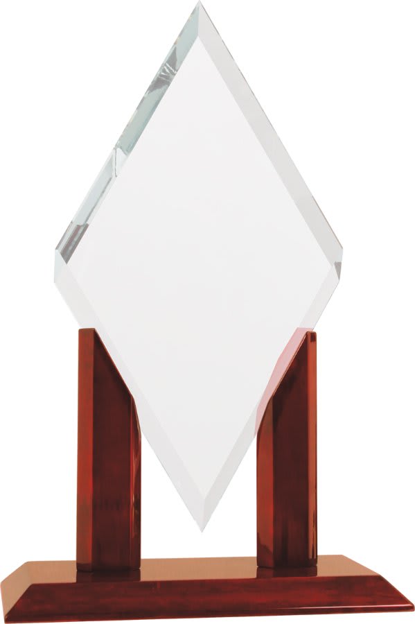 7" x 12" Mayfair Diamond Clear Glass Replacement Blank