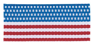 7/8" Flag Neck Ribbon with Snap Clip
