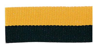1 1/2" Black/Gold Neck Ribbon without Snap Clip