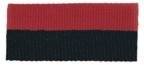 1 1/2" Black/Red Neck Ribbon without Snap Clip