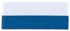 1 1/2" Blue/White Neck Ribbon without Snap Clip