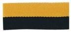 1 1/2" Black/Gold Neck Ribbon with Snap Clip