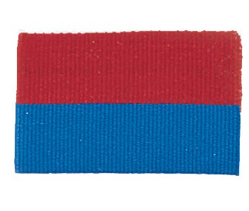 1 1/2" Red/Blue Neck Ribbon with Snap Clip