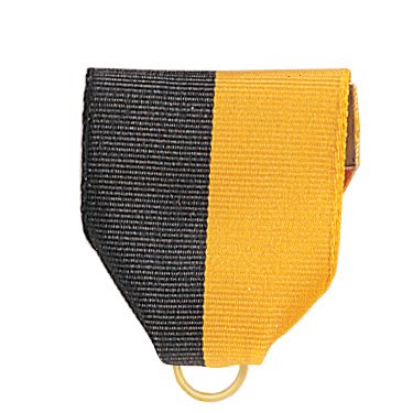 1 3/8" Black/Gold Pin Ribbon Drape
