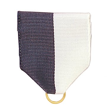 1 3/8" Purple/White Pin Ribbon Drape