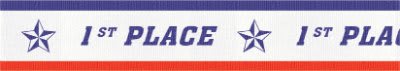 7/8" 1st Place Sport Neck Ribbon with Snap Clip