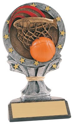 6 1/4" Basketball All Star Resin