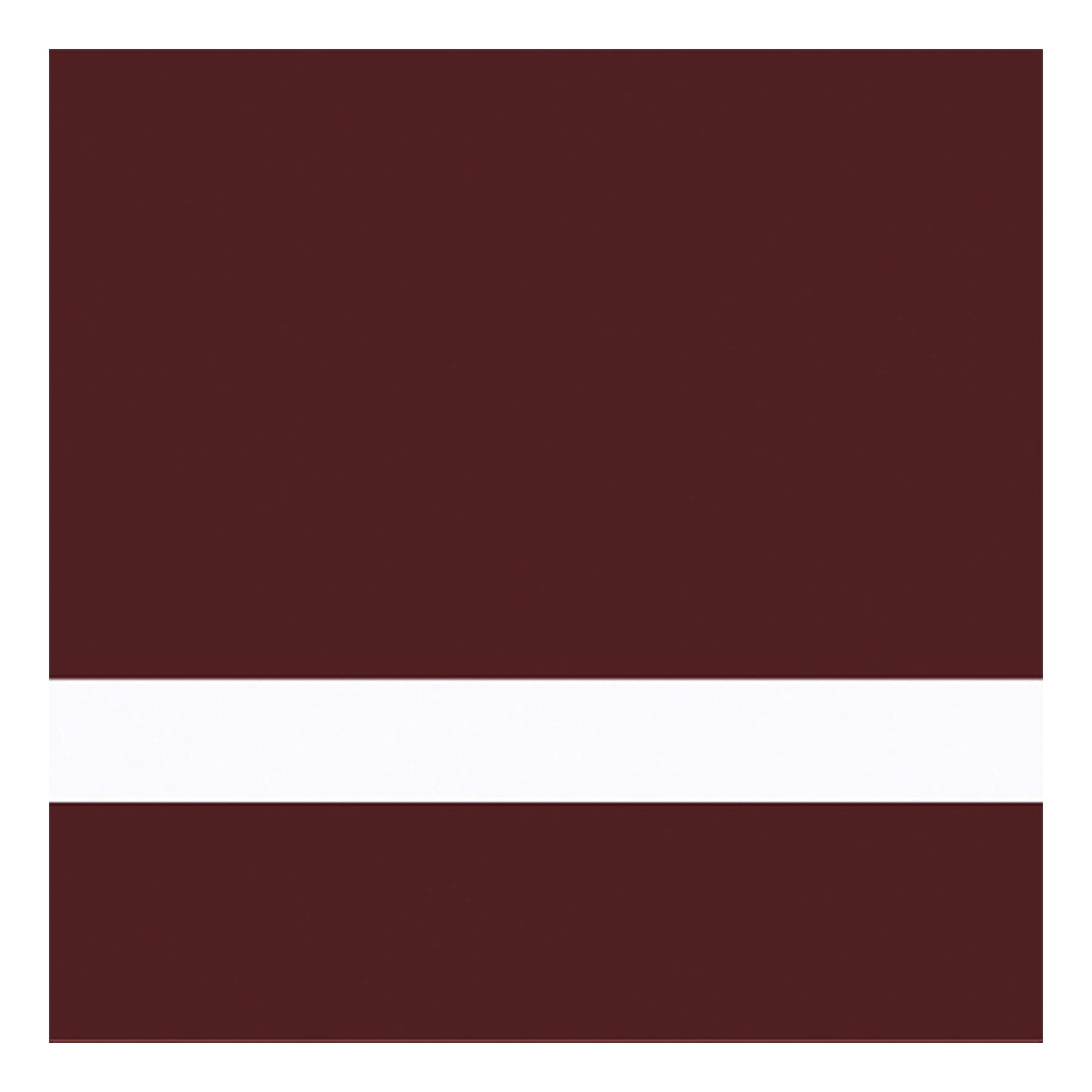 12" x 24" x 1/16" Matte Chocolate Brown/White Gemini Duets Selects