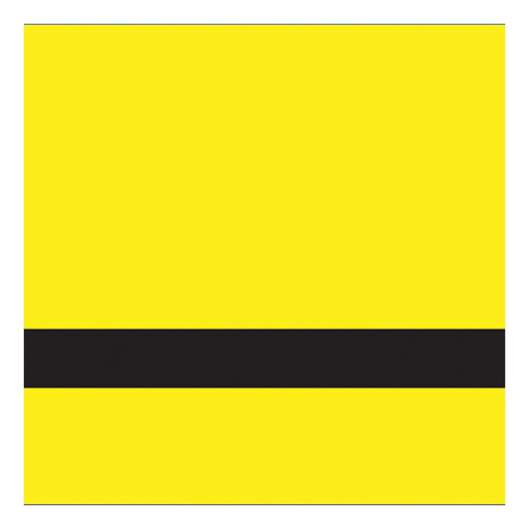 24" x 24" x 1/16" Matte Yellow/Black Gemini Duets Selects