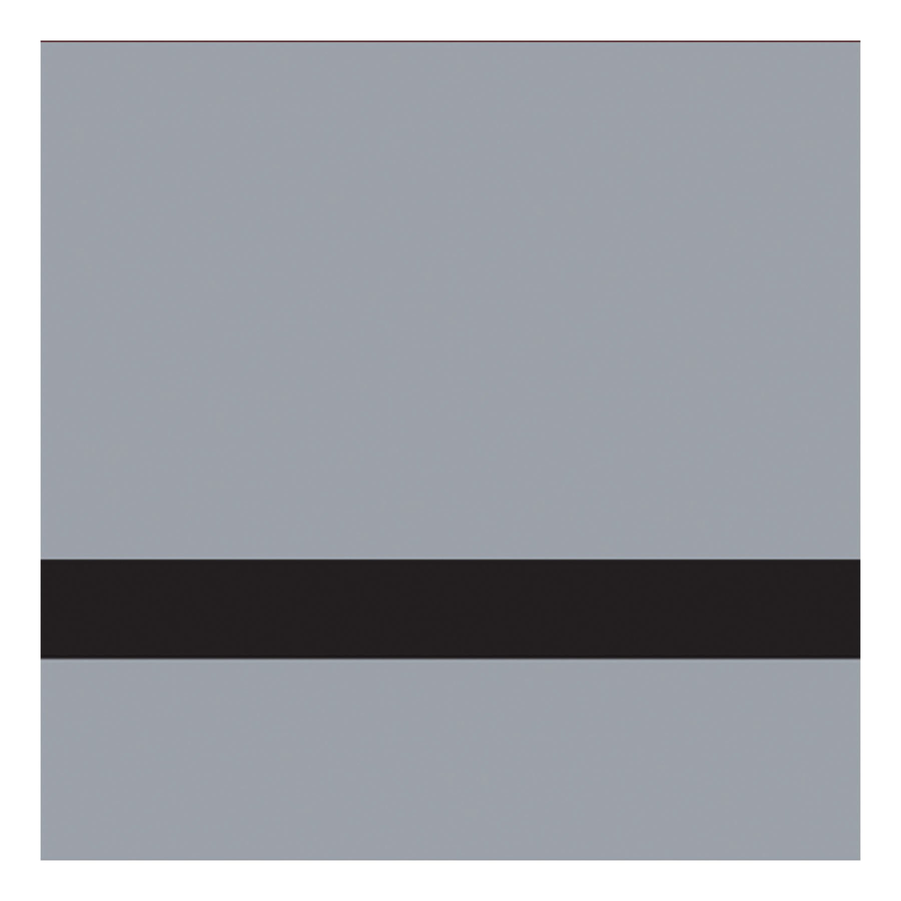 24" x 24" x 1/16" Matte Grey/Black Gemini Duets Selects