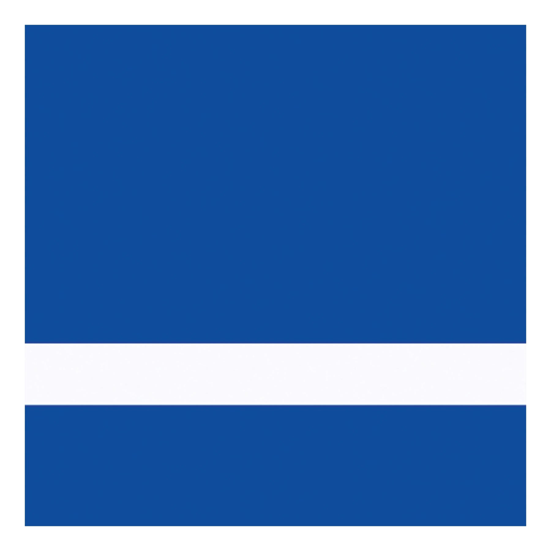 24" x 24" x 1/16" Matte Royal Blue/White Gemini Duets Selects