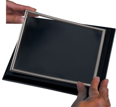 6" x 8" Silver Self-Adhesive Slide-in Frame