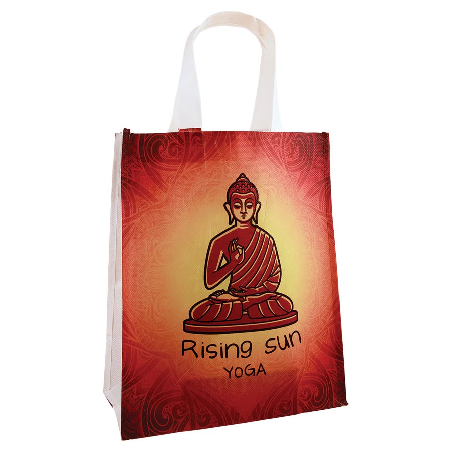 10" x 12" White Sublimatable Bag with 5 1/2" Gusset