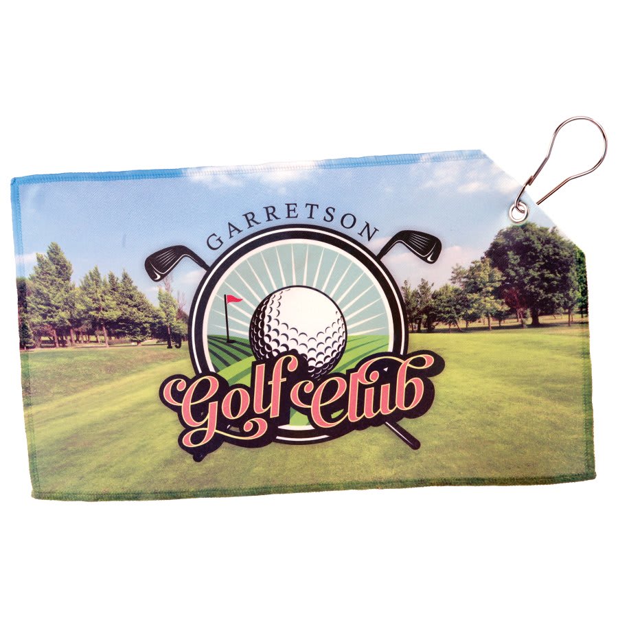 7 1/2" x 13" White Sublimatable Golf Towel