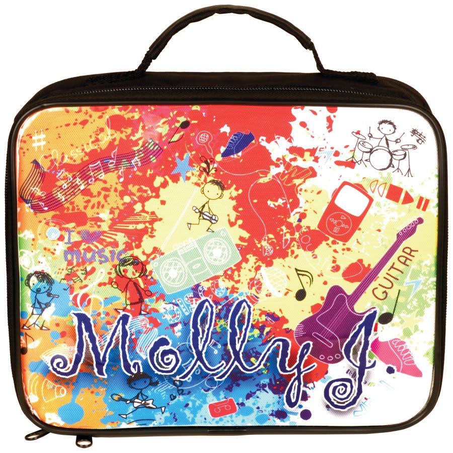 9 1/2" x 7 1/2" x 3" Sublimatable Insulated Lunch Tote