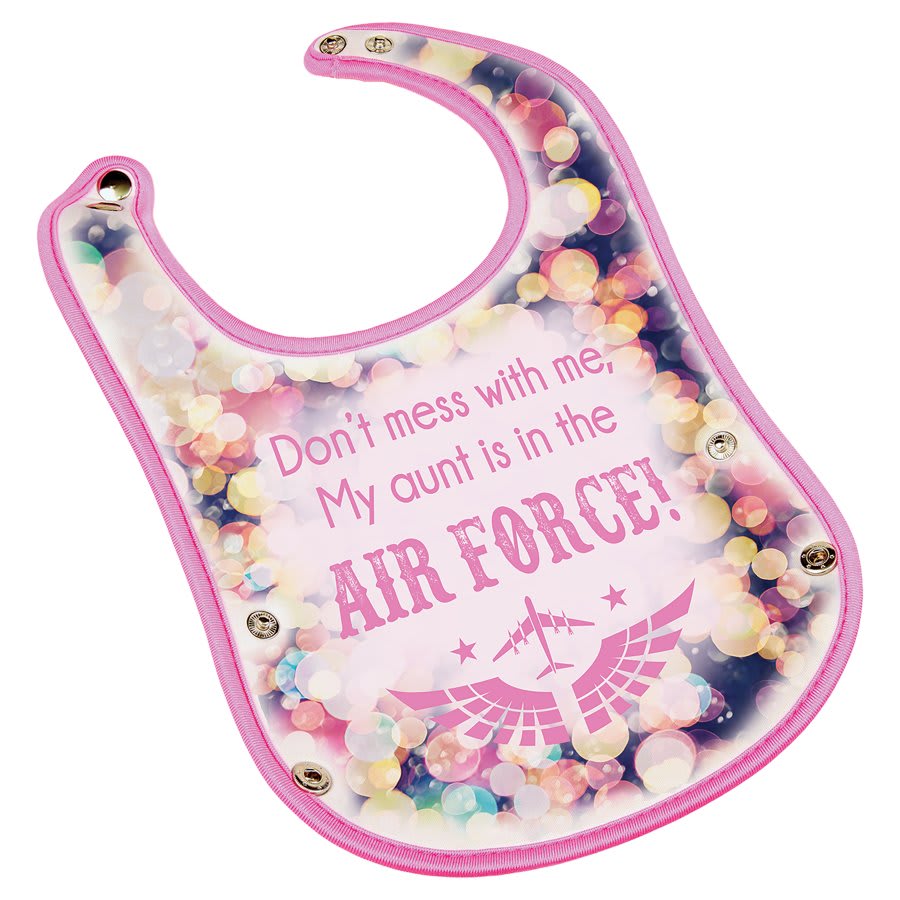 8" x 13" Pink Sublimatable Baby Bib