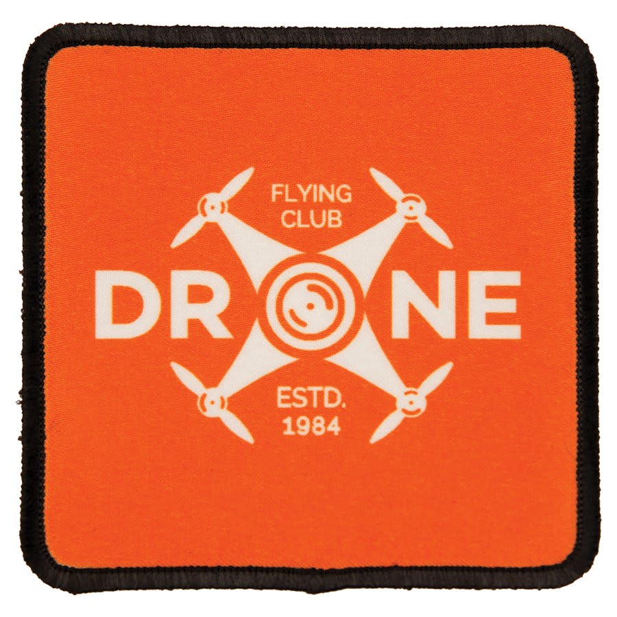 3" x 3" Square Sublimatable Patch with Adhesive & Black Border