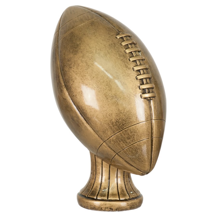 5 3/4" Antique Gold Football Resin