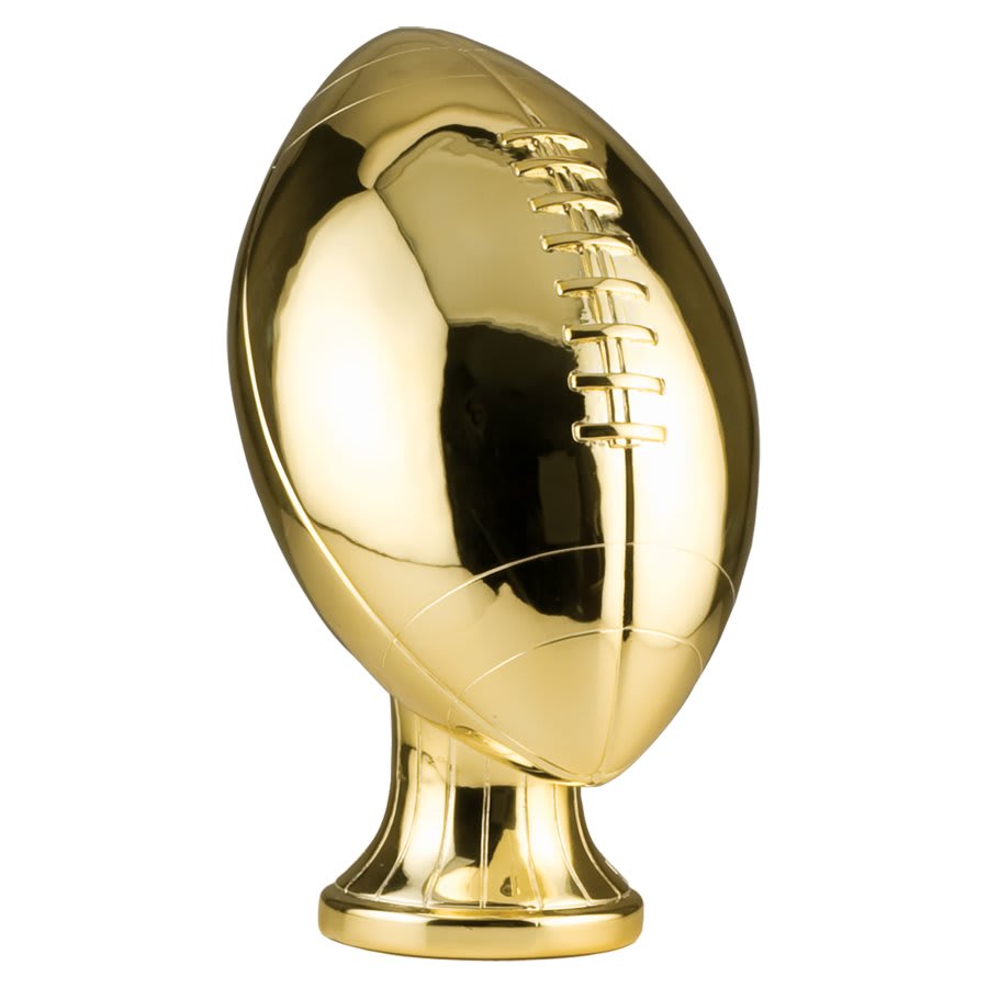 11" Gold Football Resin
