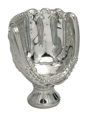 5" Silver Baseball/Softball Glove Resin