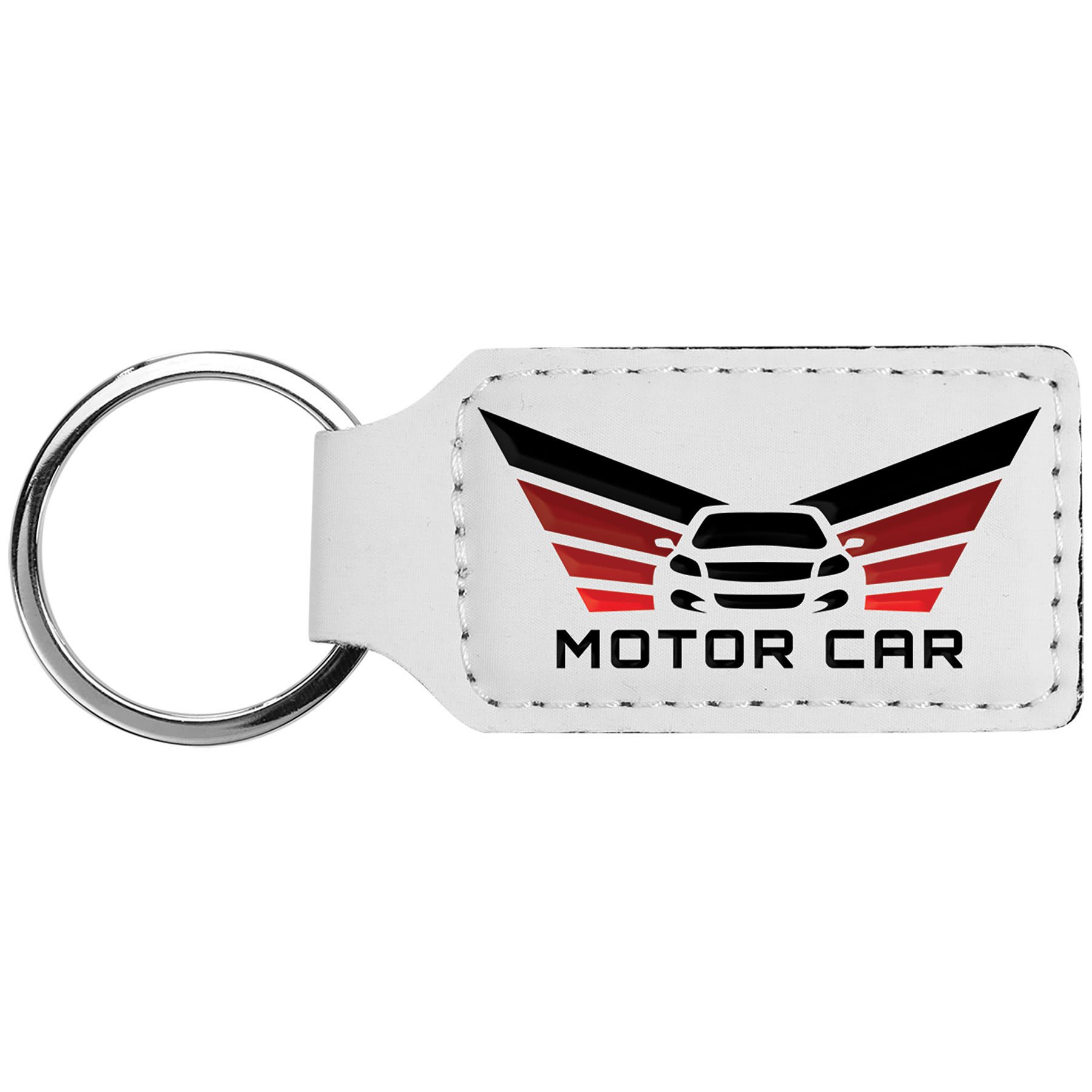 2 3/4" x 1 1/4" Subli-Tru Rectangle Keychain