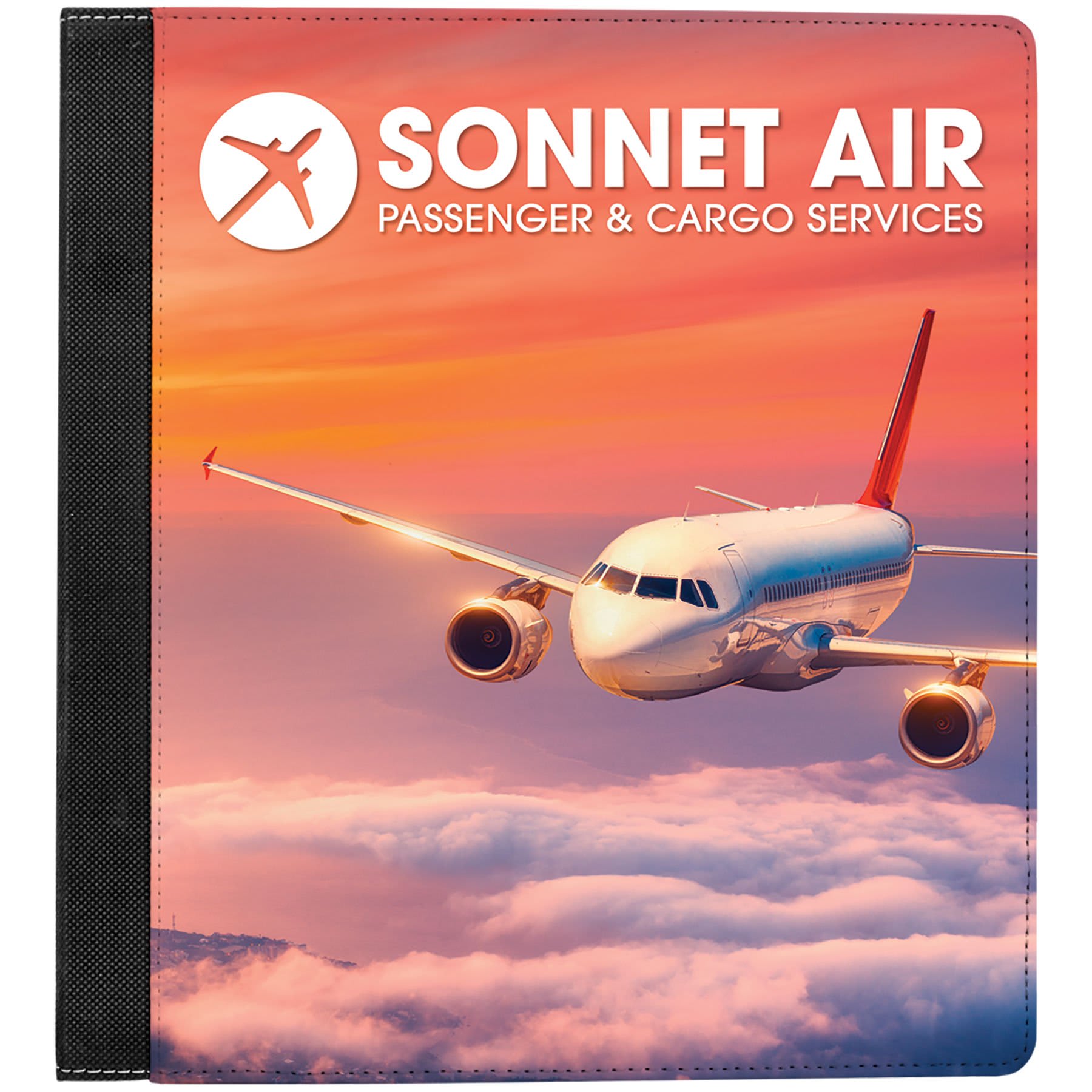 10 1/2" x 11 1/2" Subli-Tru 3 Ring Binder with 1" Slant Rings