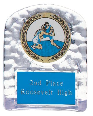 4 1/4" Clear Arch Sculpted Ice