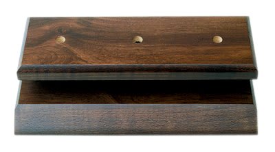 2 3/4" x 8" x 5/8" Cherry Finish 2- Post Lid