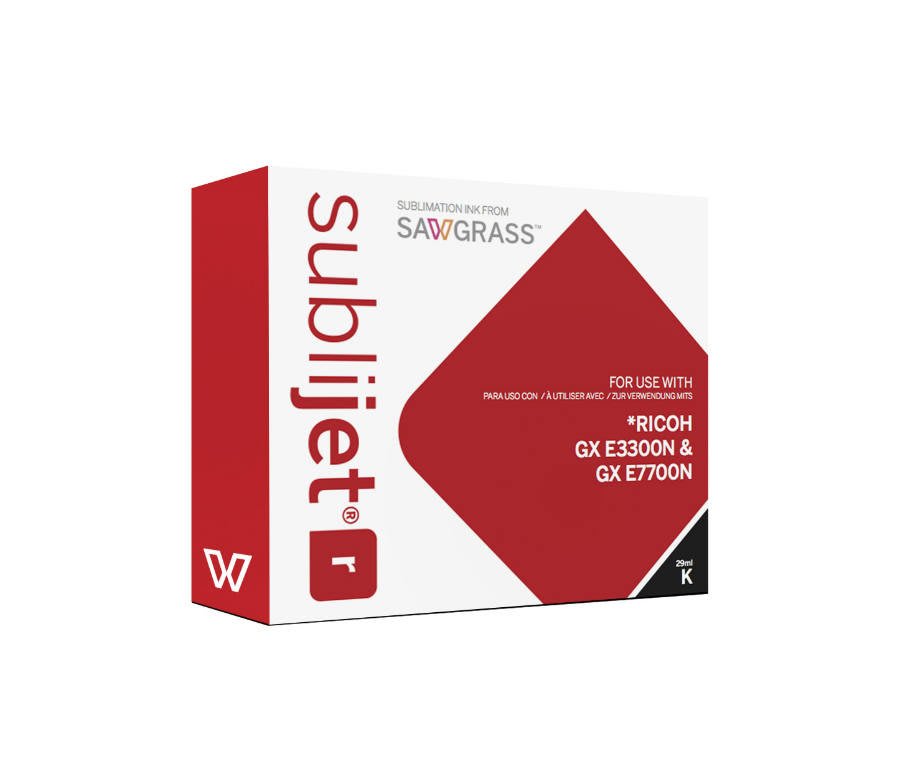 SubliJetR Black Ink Cartridge for Ricoh GXe3300N/GXe7700N, 29 ml