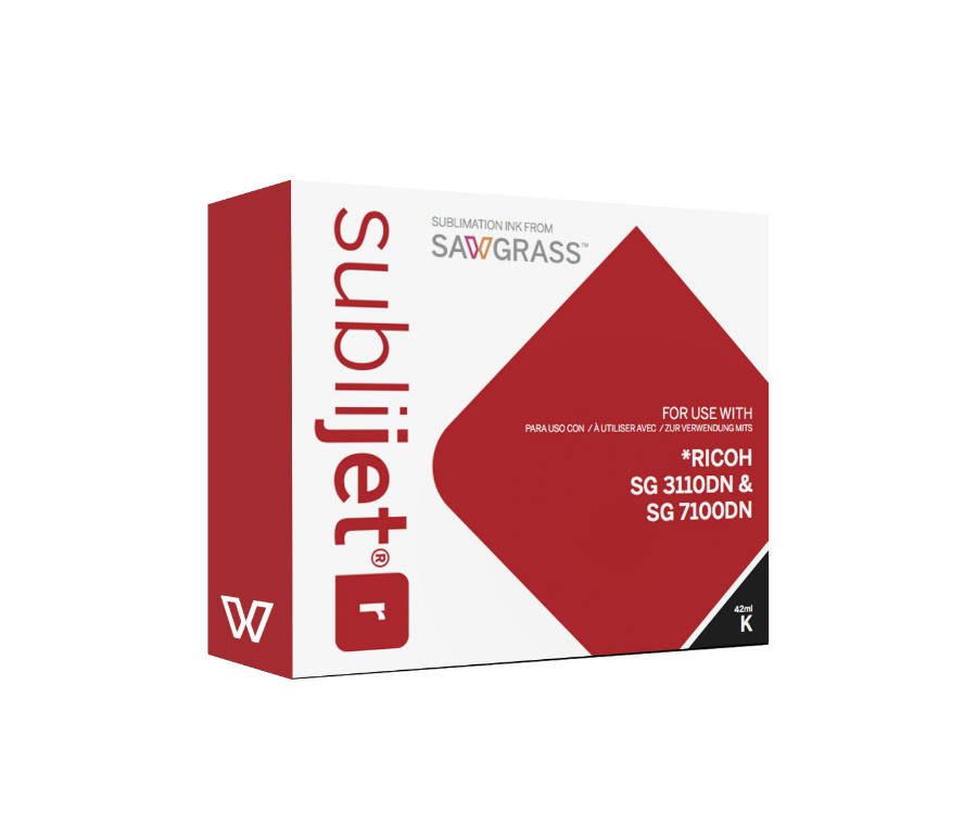 SubliJetR Black Ink Cartridge for Ricoh SG3110DN/7100DN, 42 ml