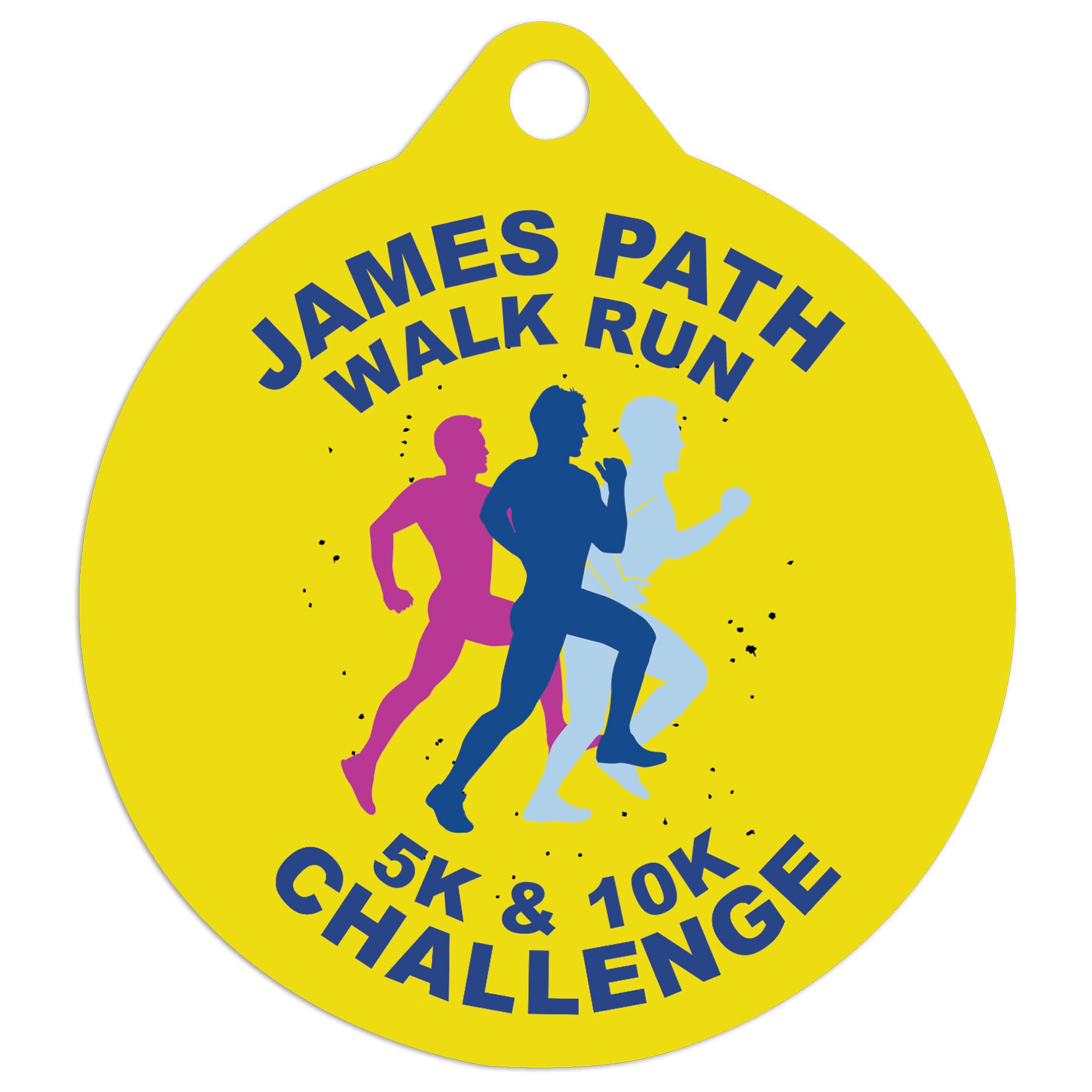 2 3/4" White Sublimatable Medal