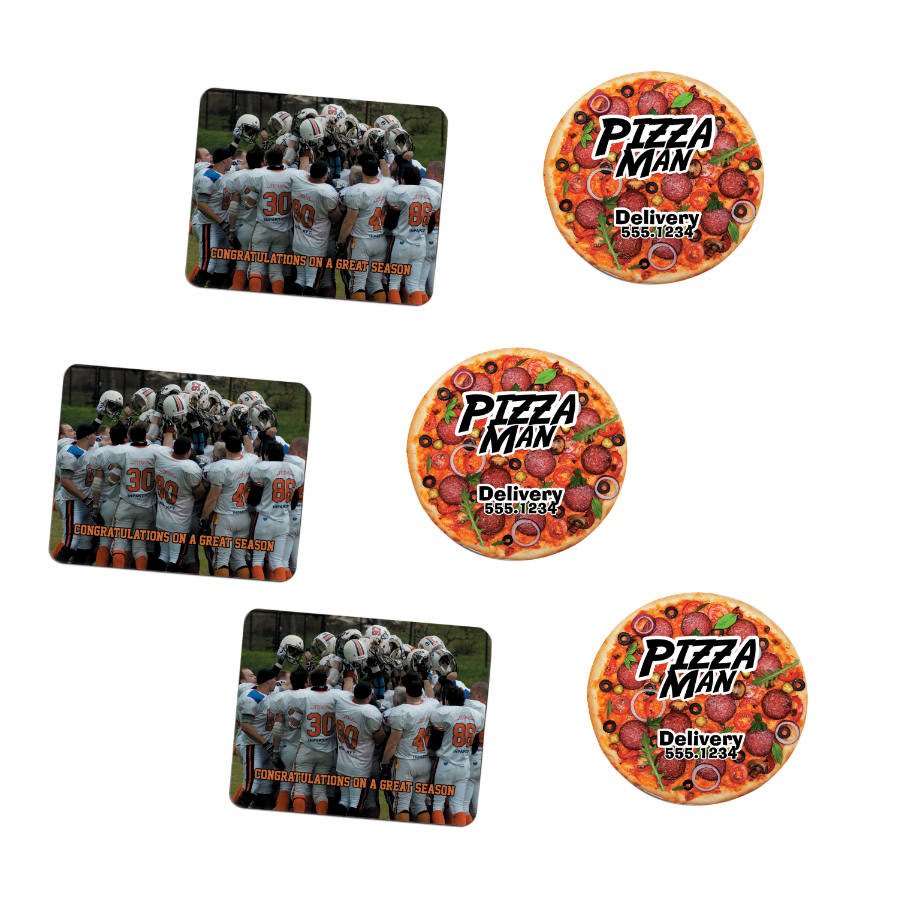 White Sublimatable Soft Mouse Pad Blank Sample Set