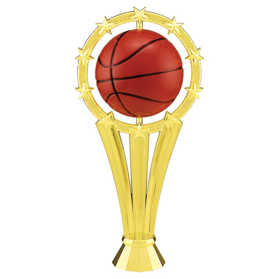 6 1/4" Basketball 10-Star Spinner Figure