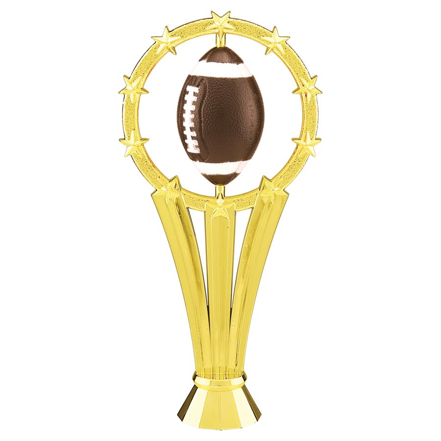 6 1/4" Football 10-Star Spinner Figure