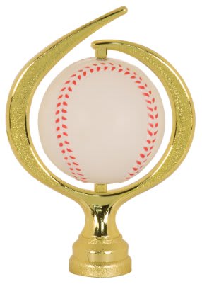 6" Color SOFT Swirl Baseball Spinner Plastic Figure