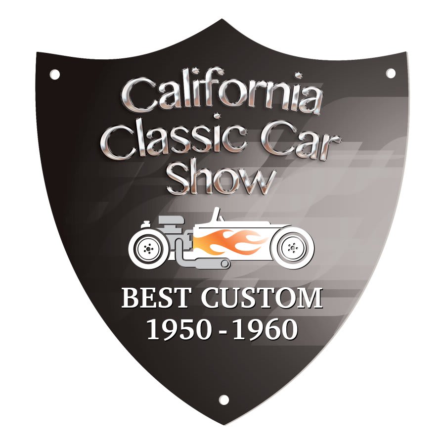 5 1/2" x 6" White DynaSub Shield Plaque Plate