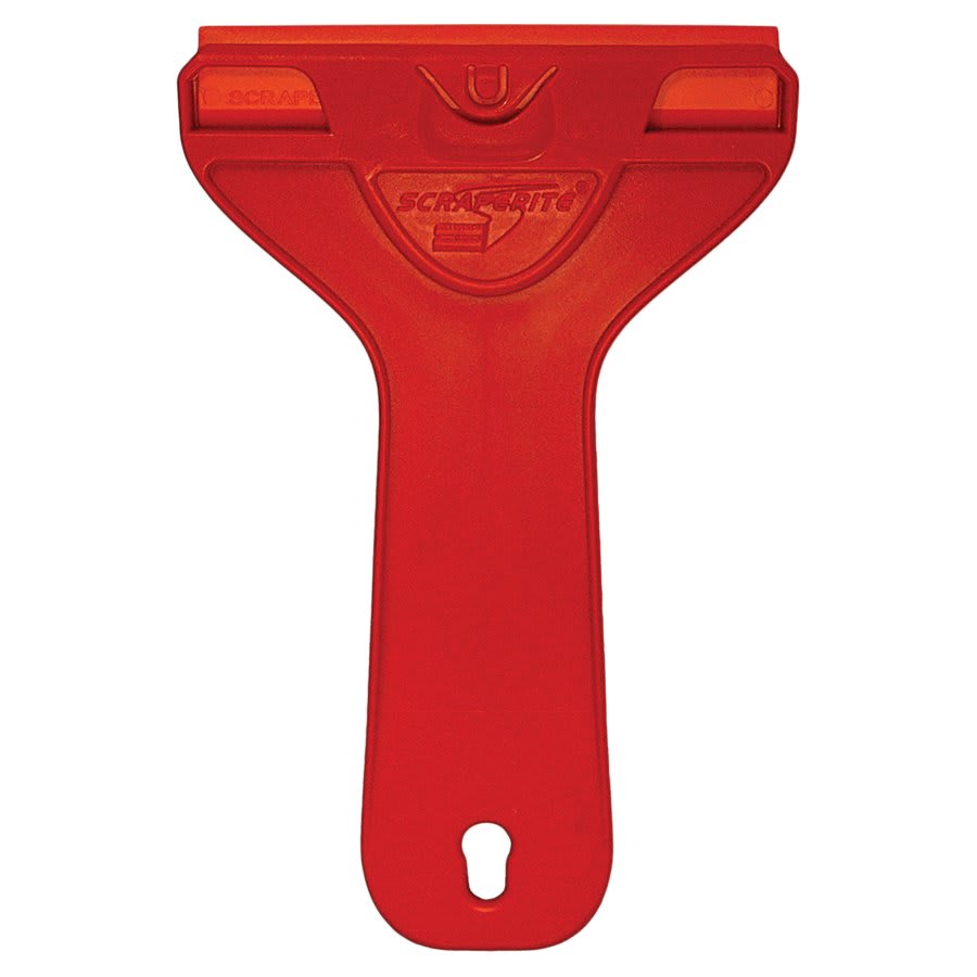 ScrapeRite Wide 4" Blade Holder with 5 Orange General Purpose Blades