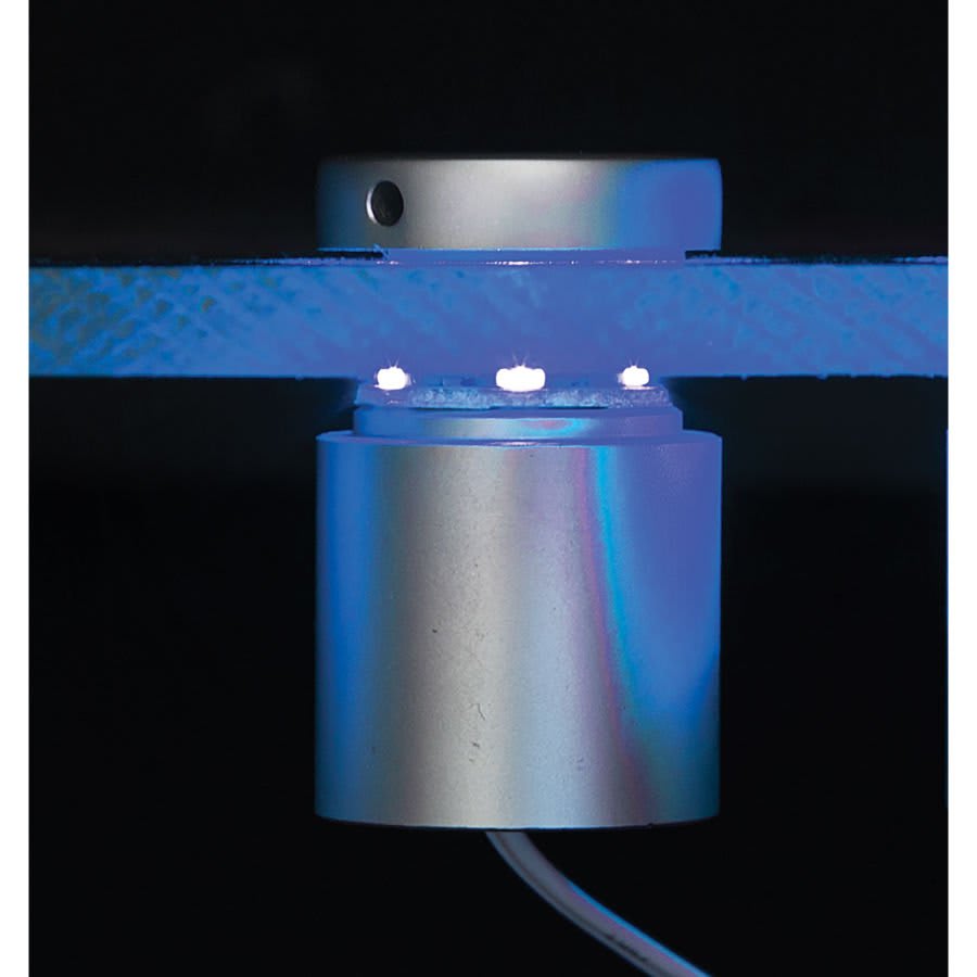 1" x 1" Kota Pro Satin Silver, LED=Blue Standoffs