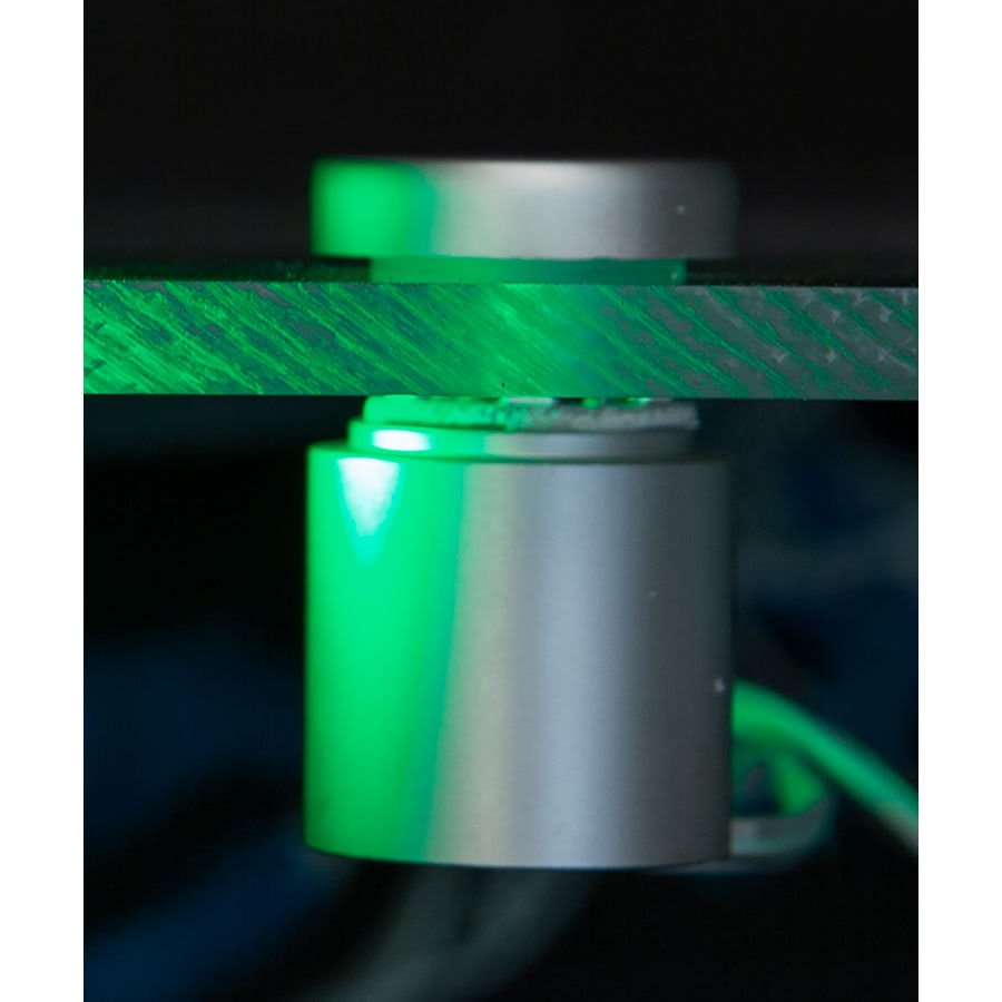 1" x 1" Kota Pro Satin Silver, LED=Green Standoffs