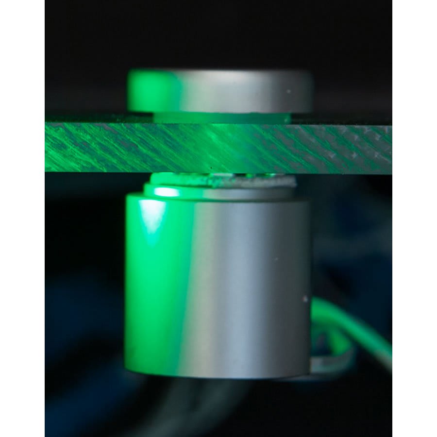 1.25" x 1" Kota Pro Satin Silver, LED=Green Standoffs