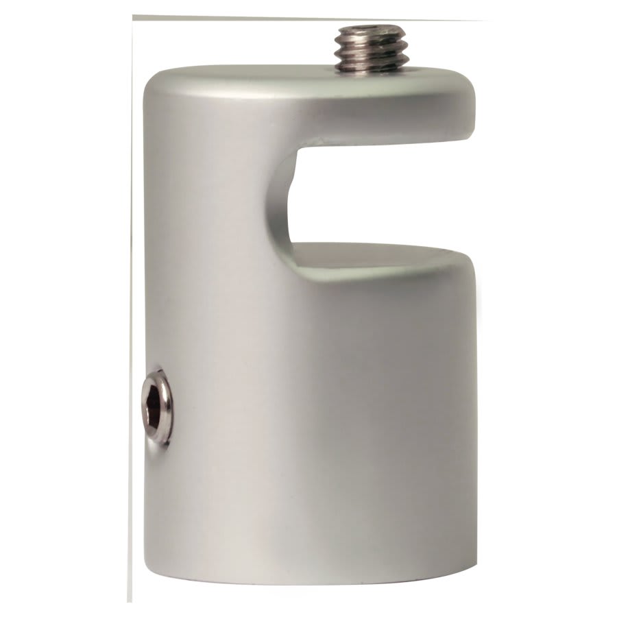 .98"x1.46" Kota Pro Satin Slvr Alum Side Clamp Stand-Off PCKGD 4 PCS-PRICE BY PC