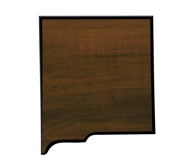 7" x 7 3/4" Walnut Finish Black Edge New Mexico State Plaque