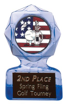 5" Sapphire Blue Star Sculpted Ice